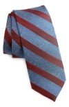 Nordstrom Hale Stripe Silk Tie In Blue