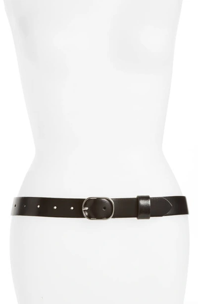 Nordstrom Halogen® Tailored Trouser Leather Belt In Black