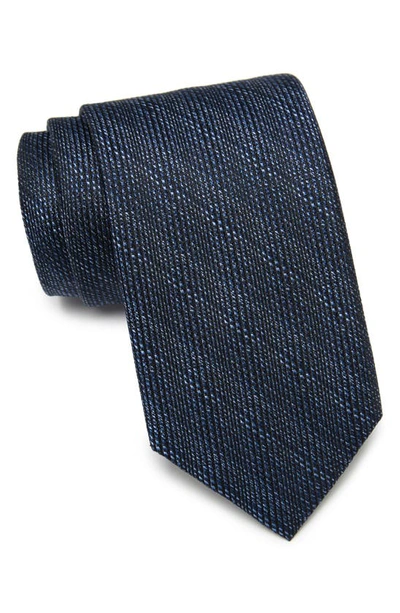 Nordstrom Hewitt Solid Silk Tie In Black