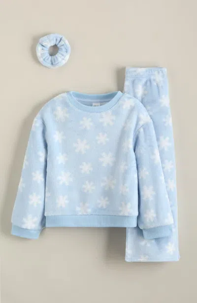 Nordstrom Kids' 3-piece Cozy Plush Pajama Set In Blue