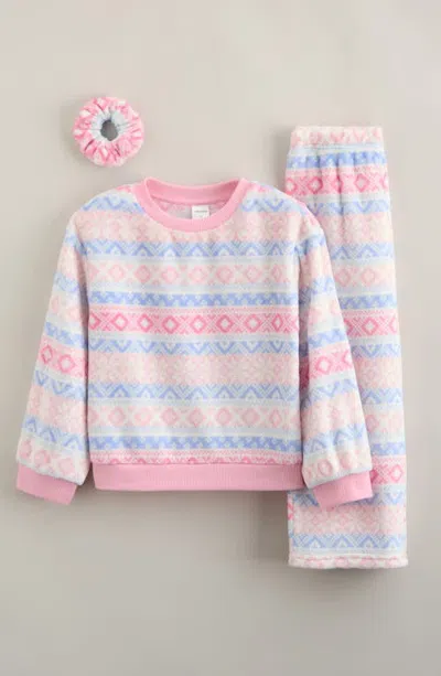 Nordstrom Kids' 3-piece Cozy Plush Pajama Set In Multi