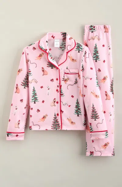 Nordstrom Kids' Print Pajamas In Pink
