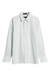 Nordstrom Kids' Solid Button-up Dress Shirt In Green Harbor