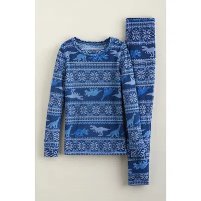 Nordstrom Kids' Tight Fit Fleece Pajama Set In Blue
