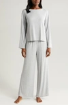 Nordstrom Moonlight Eco Long Sleeve Pajamas In Grey Heather Bc05