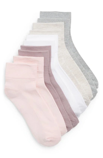 Nordstrom Pillow Sole 5-pack Quarter Socks In Multi