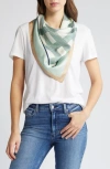 Nordstrom Print Silk Square Scarf In Green