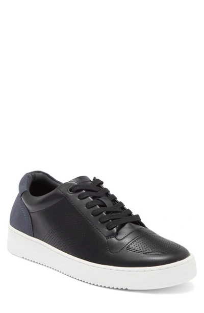 Nordstrom Rack Carter Perforated Sneaker In Black- Navy