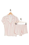 Nordstrom Rack Tranquility Shortie Pajamas In Pink Zephyr Wide Stripe