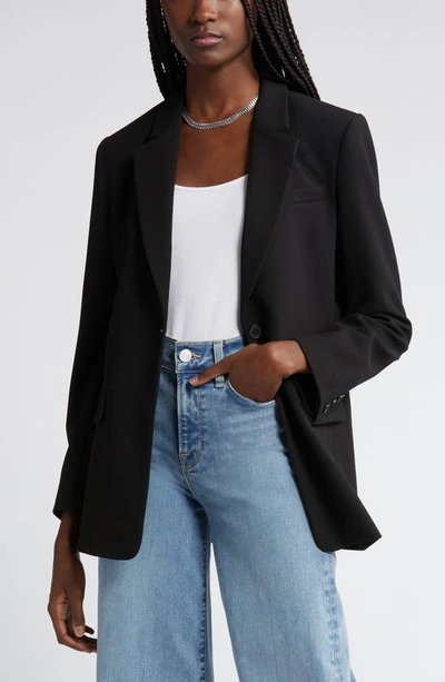 Nordstrom Relaxed Fit Blazer In Black