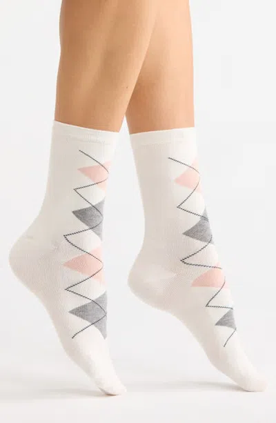 Nordstrom Solid Flat Knit Dress Socks In Multi