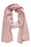 Nordstrom Transitional Knit Travel Wrap In Pink Zephyr Heather