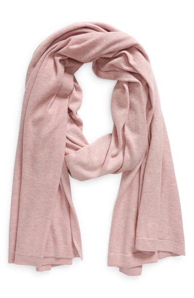 Nordstrom Transitional Knit Travel Wrap In Pink Zephyr Heather