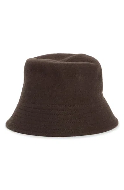 Nordstrom Wool Bucket Hat In Chocolate Brown