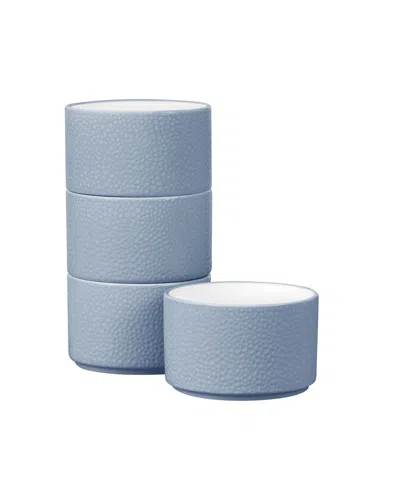 Noritake Colortex Stone Stax Mini Bowls, Set Of 4 In Blue