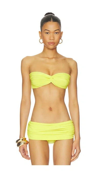 Norma Kamali Johnny D Bra In Serene Yellow