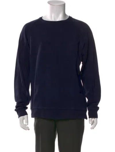 Pre-owned Norse Projects Crew Neck Long Sleeve Sweatshirt In Blue