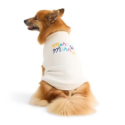 North Pole Trading Co . Dog Sweater In White