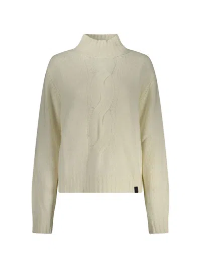 North Sails Cable-knit High-neck Knitwear In Neutral