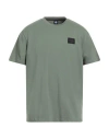 North Sails Man T-shirt Military Green Size L Cotton, Elastane