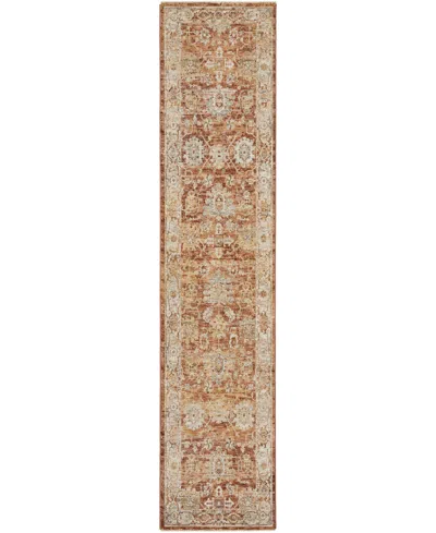 Nourison Home Sahar Shr02 2'3" X 10'2" Runner Area Rug In Rust