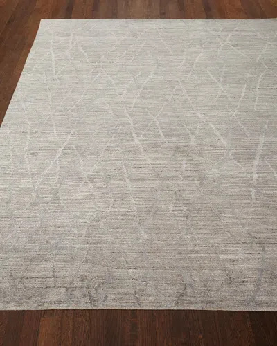 Nourison Ling Hand-knotted Rug, 6' X 8' In Gray
