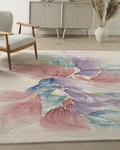 Nourison Petals In Ivory Hand-tufted Rug, 5' X 8'