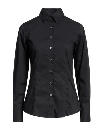 Nouvelle Femme Woman Shirt Black Size 10 Cotton, Polyamide, Elastane