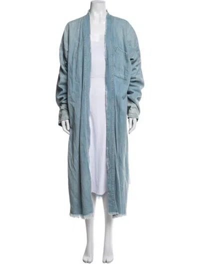 Pre-owned Nsf Coat In Blue
