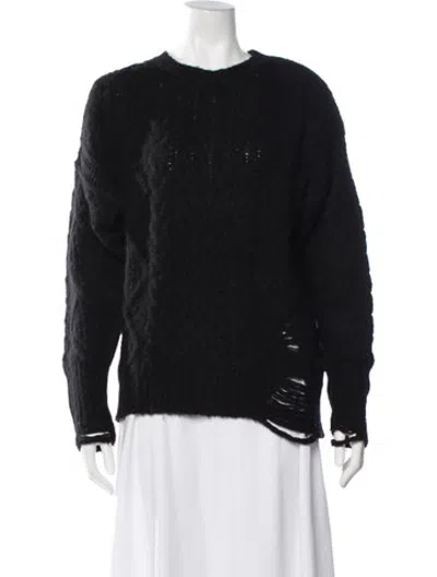 Pre-owned Nsf Wool Crew Neck Sweater In Black