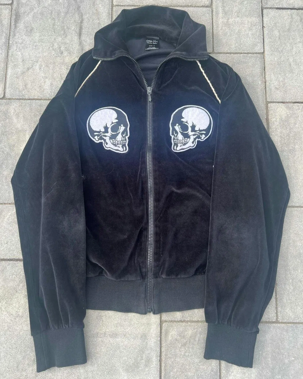 2000s Y2k NYC skull skater graffiti vibe zip up jacket | eBay