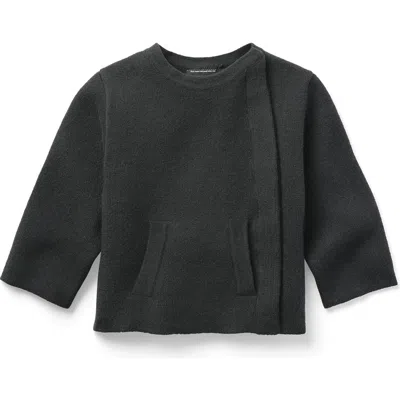Nuna Babies'  Kids' Asymmetrical Cashmere Sweater In Black
