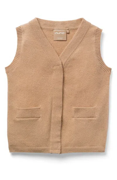 Nuna Babies'  Kids' Cashmere Sweater Vest In Nude