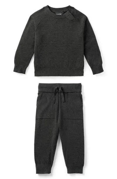 Nuna Babies'  Supima Cotton 2-piece Sweater Set In Black