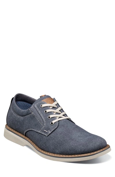 Nunn Bush Otto Derby In Blue Denim