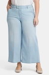 Nydj Mona High Waist Ankle Wide Leg Trouser Jeans In Oceanfront