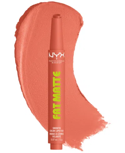 Nyx Professional Makeup Fat Matte Lipstick, 0.07 Oz. In Red