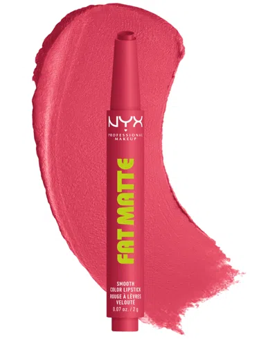 Nyx Professional Makeup Fat Matte Lipstick, 0.07 Oz. In Red