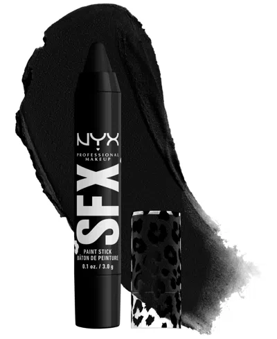 Nyx Professional Makeup Halloween Party Animals Sfx Face & Body Paint Stick, 0.1 Oz. In Black