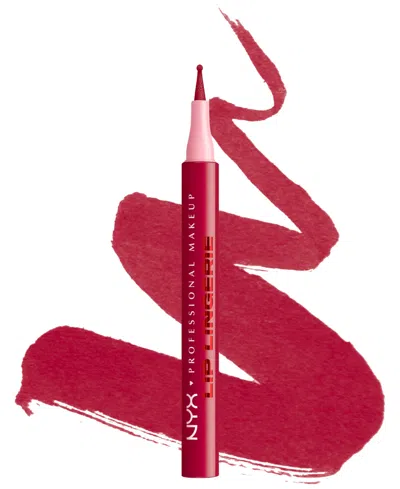Nyx Professional Makeup Lip Lingerie Sculpting Lip Liner, 0.03 Oz. In Red
