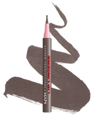 Nyx Professional Makeup Lip Lingerie Sculpting Lip Liner, 0.03 Oz. In Brown
