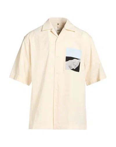 Oamc Man Shirt Ivory Size S Cotton In Multi