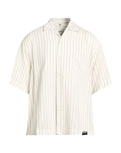 Oamc Man Shirt White Size S Viscose, Silk, Cotton In Neutral