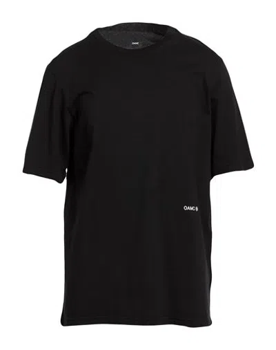 Oamc Man T-shirt Black Size M Cotton