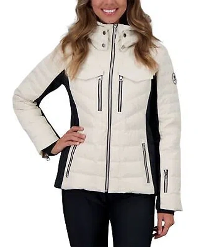 Pre-owned Obermeyer Devon Down Jacket Women's Winter Jacket, White, W8