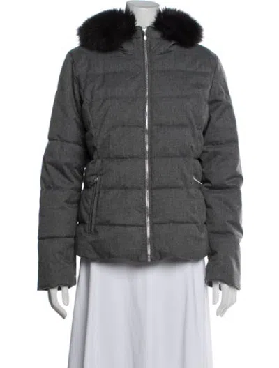 Pre-owned Obermeyer Down Jacket In Grey