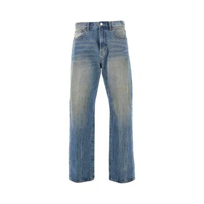 Obey Nelson Straight Leg Jeans In Blue