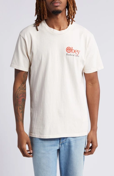 Obey Radical Love Graphic T-shirt In Pigment Sago