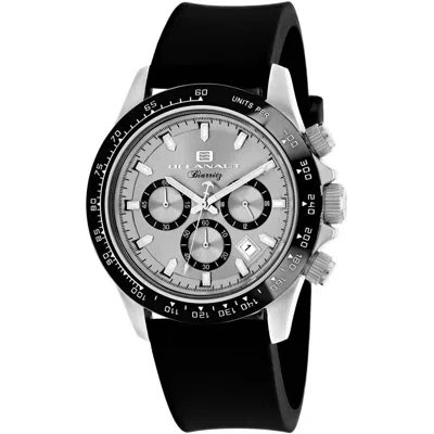 Oceanaut Men's Silver Dial Watch In Black