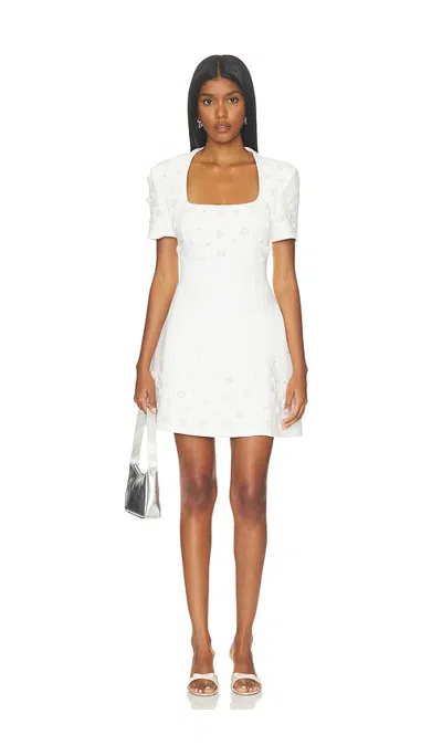 Odd Muse Embellished Appliquã© Mini Dress In White